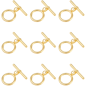 15 комплекты латунных застежек-тоглов, кольцо и бар