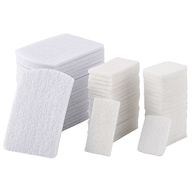 60 шт. 3 стили волокнистые парфюмерные диски, Салфетки, прямоугольные