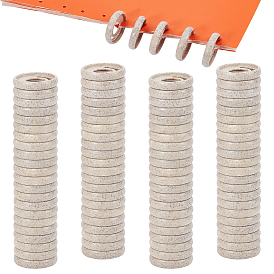 Disques ronds pour classeur à anneaux en paille de blé, trou pour champignon, Extension à anneaux pour la reliure de cahier, plat rond