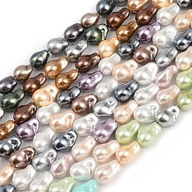 Гальванические стеклянные бусины, имитации жемчуга, самородки