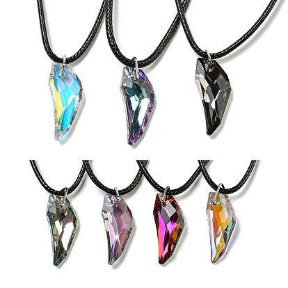 Воском ожерелья шнура, k 9 ожерелья из стекла, самородки