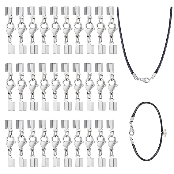 30 шт. 304 карабины из нержавеющей стали с наконечниками для шнура