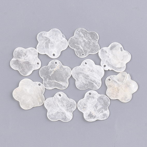 Capiz Shell Pendants, Flower