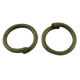 Anneaux de bronze, sans cadmium et sans plomb, Anneaux ouverts, 12x1.2mm