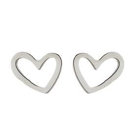 Серьги-пусеты с геометрическим сердцем-треугольником и звездой-луной — модные и универсальные серьги