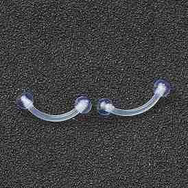 Акриловые кольца для бровей, изогнутая штанга, украшения для пирсинга бровей