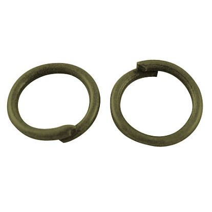 Anneaux de bronze, sans cadmium et sans plomb, Anneaux ouverts, 12x1.2mm
