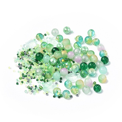 Glass Beads, Round & Starfish & Fish & Rondelle, Mixed Style