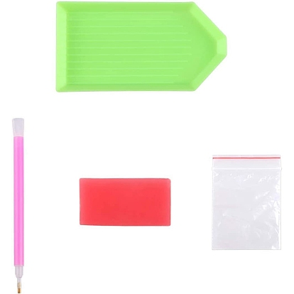 Butterfly Theme DIY Diamond Painting Kits, including Resin Rhinestones, Diamond Sticky Pen, Tray Plate and Glue Clay
