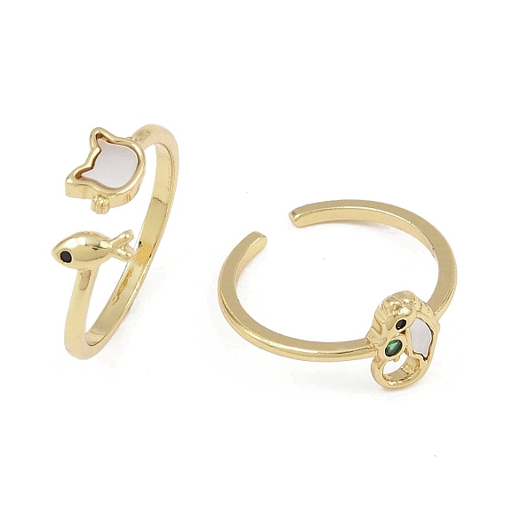 Открытые манжеты из латуни с микропаве и цирконием для женщин, с оболочкой синтеза, реальный 18 k позолоченный