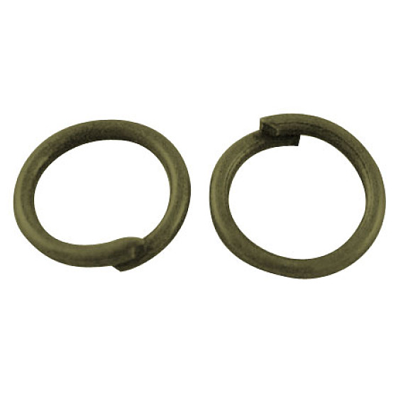 Eisen Spaltring Biegering Bindering, cadmiumfrei und bleifrei, offene Ringe springen, 12x1.2 mm
