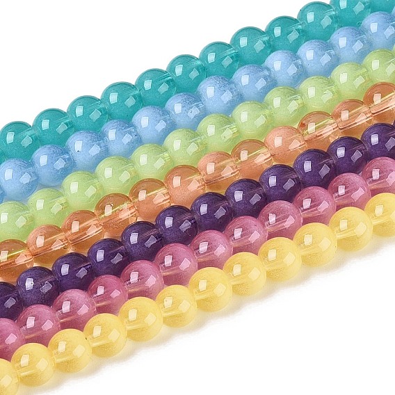 Акриловые бусины, имитирующие кошачий глаз, круглые