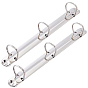 A4 Steel Binding Combs, 3-Ring Loose Leaf Book Binder Hinged Clamp, Comb Binding Spines