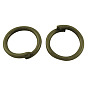 Eisen Spaltring Biegering Bindering, cadmiumfrei und bleifrei, offene Ringe springen, 12x1.2 mm