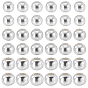 90Pcs 3 Styles 925 Sterling Silver Beads, Round