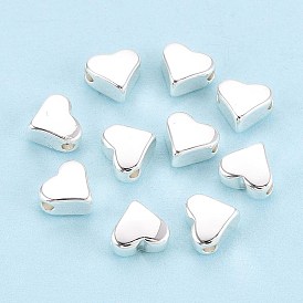 Долговечные латунные бусины, без никеля , сердце