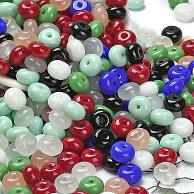 Opaque & Transparent Colours Glass Seed Beads, Donut