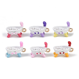 Подвески из эмали и сплава, подвески для ванны, золотые