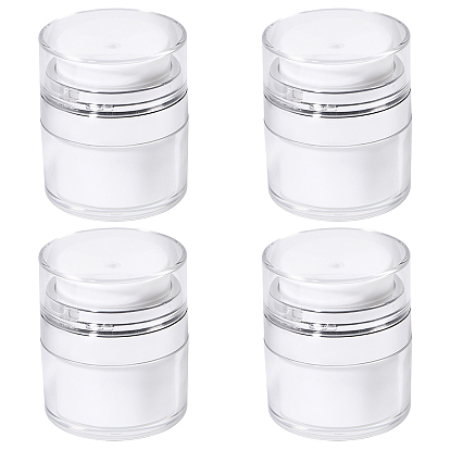 Leere, nachfüllbare Airless-Pumpflasche aus Kunststoff, Reiselotion-Foundation-Behälter, Mit Press-U-Pumpenkopf, Kolumne