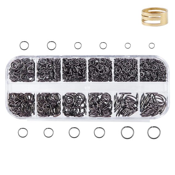 Iron Open Jump Rings, Nickel Free