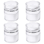 Plastic Empty Refillable Airless Pump Bottle, Travel Lotion Foundation Containers, with Press U Type Pump Head, Column