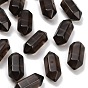 Natural Ice Obsidian  Beads, Faceted, Hexagonal Double Terminated Point Bullet Beads