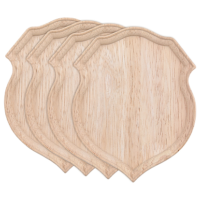 4шт. подносы для демонстрации с резиновой деревянной подставкой в форме щита