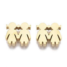 304 Stainless Steel Beads, Sister
