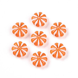 Прозрачные акриловые бусины, цветок