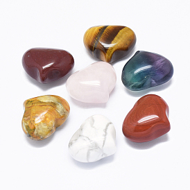 Natural Mixed Stone, Heart Love Stone, Pocket Palm Stone for Reiki Balancing