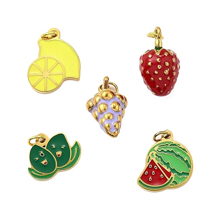 304 из нержавеющей стали шармы эмали, с целью перехода в кольце, ионное покрытие (ip), реальный 18 k позолоченный