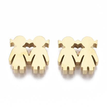 304 Stainless Steel Beads, Sister