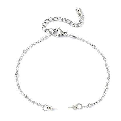 304 изготовление браслета-спутника из нержавеющей стали, для бисера