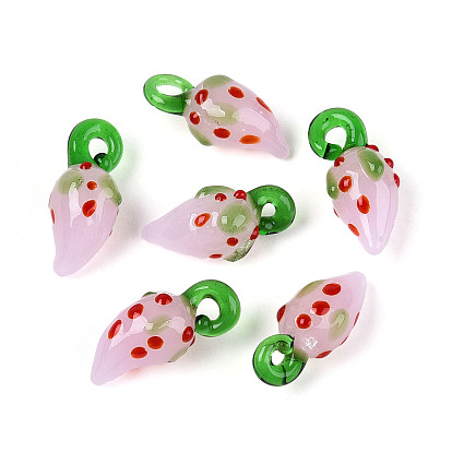 Подвески лэмпворк ручной работы, перец