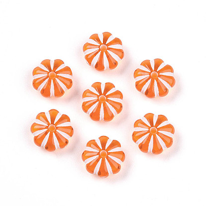 Прозрачные акриловые бусины, цветок