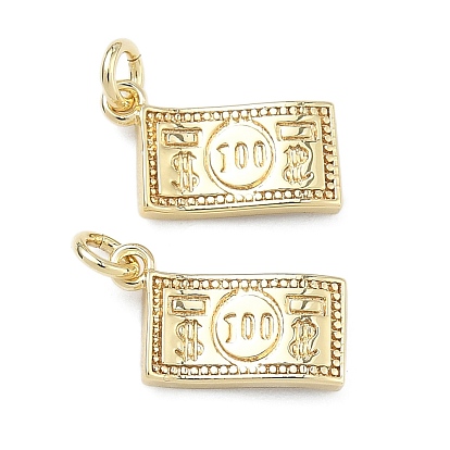 Латунные подвески, подвески в виде долларовых купюр, долговечный, стойки покрытие, без свинца и без кадмия