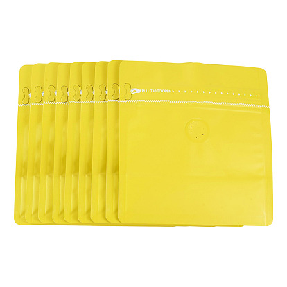 PE Plastic Storage Resealable Bags with Valve, for Chocolate, Candy, Cookies, Rectangle