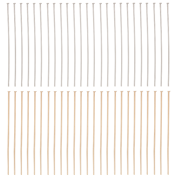 500 шт. 2 цвета 304 штифты с плоской головкой из нержавеющей стали