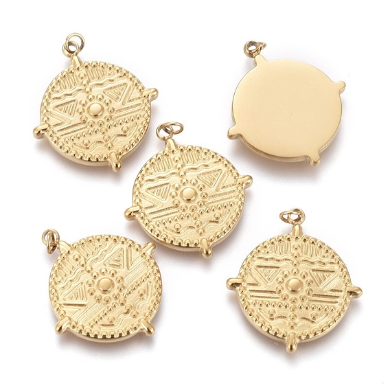 Ионное покрытие (ip) 316 хирургические подвески из нержавеющей стали, с прыжковых колец, плоско-круглые