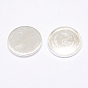 Brass Cabochons Settings, Lead Free and Cadmium Free, DIY Material for Hair Accessories, Flat Round, 20mm, Tray: 18mm