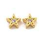 Латунные микропаве из прозрачного кубического циркония, звезда