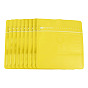 Sacs de rangement refermables en plastique PE avec valve, pour le chocolat, candy, biscuits, rectangle
