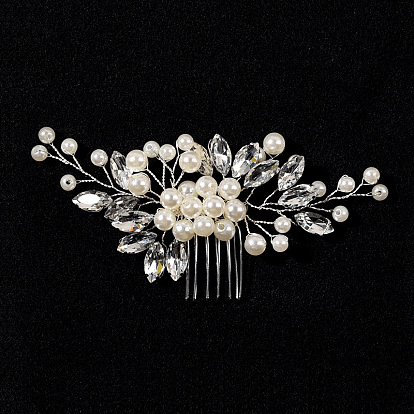 Bridal Headpiece with Crystal Accessories for Wedding Photoshoot - Pearl Water Diamond.