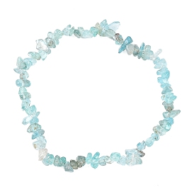 Эластичные браслеты из натуральной апатитовой крошки для женщин