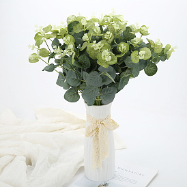 Simulated plant silk cloth Eucalyptus gold leaf home decoration green plant artificial flowers