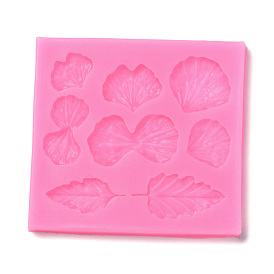 DIY Leaf Pattern Food Grade Silicone Fondant Molds, for DIY Cake Decoration, UV & Epoxy Resin Jewelry Making