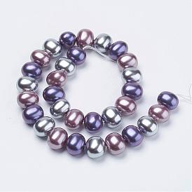 Shell Pearl Beads Strands, Potato