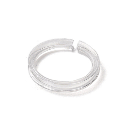 Transparent Plastic Single Bracelet Display Rings