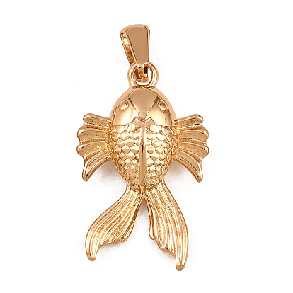 1pc 304 colgantes de acero inoxidable, encanto de pescado