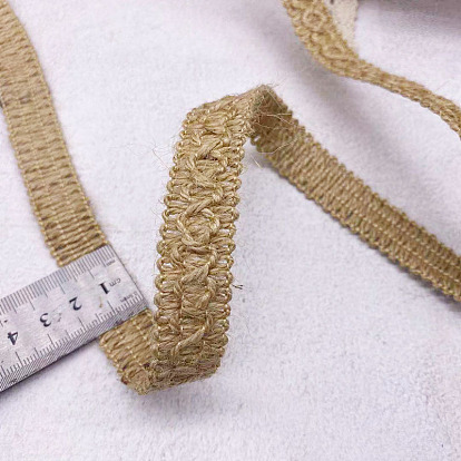 Jute Braided Ribbon, Hessian Ribbon, for Jewelry Making
